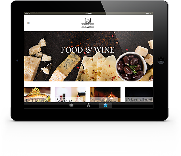 website food on iPad small